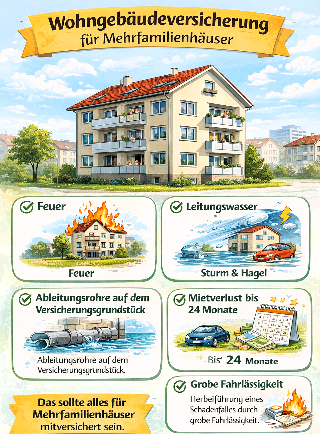 Wohngebäudeversicherung Mehrfamilienhaus