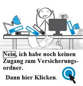 Kein Zugang Versicherungsordner