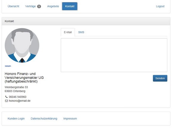 Digitaler Versicherungsordner Kontakt